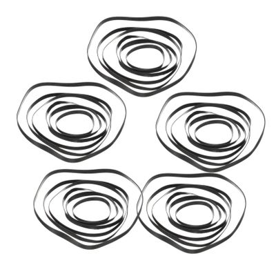 Mikikit 50pcs Cassette Deck Drive Belts Rubber Replacement for Cassette Players Recorders and DVD Drives Restores Smooth Operation and Reduces Noise