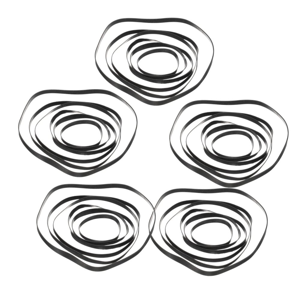 Mikikit 50pcs Cassette Deck Drive Belts Rubber Replacement for Cassette Players Recorders and DVD Drives Restores Smooth Operation and Reduces Noise