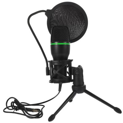 VINTORKY Professional Computer Condenser Mic Gaming Microphone Noise Reduction Black High Sensitivity Mic Kit
