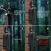 2 Pack Perimeter Trip Alarm-12 Gauge Camping Trip Wire Alarm Device for Outdoor and Property Safety/Bear Deterrent (Black) view 3