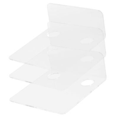 ibasenice 3pcs Monitor Storage Rack Floating Wall Shelf for Speakers and Security Cameras Easy Install Transparent Design for Boys and Girls Room Office and More