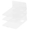 ibasenice 3pcs Monitor Storage Rack Floating Wall Shelf for Speakers and Security Cameras Easy Install Transparent Design for Boys and Girls Room Office and More view 1