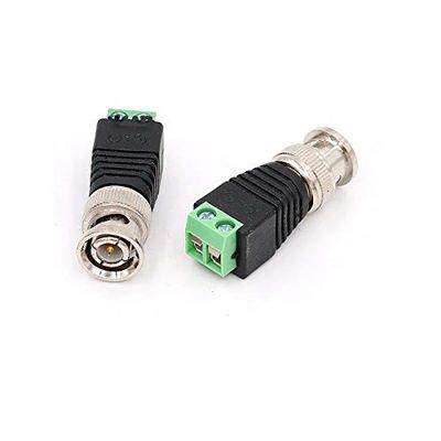 2PCS/lot Coaxial BNC Connector Male BNC Adapter CCTV Camera Surveillance Accessories