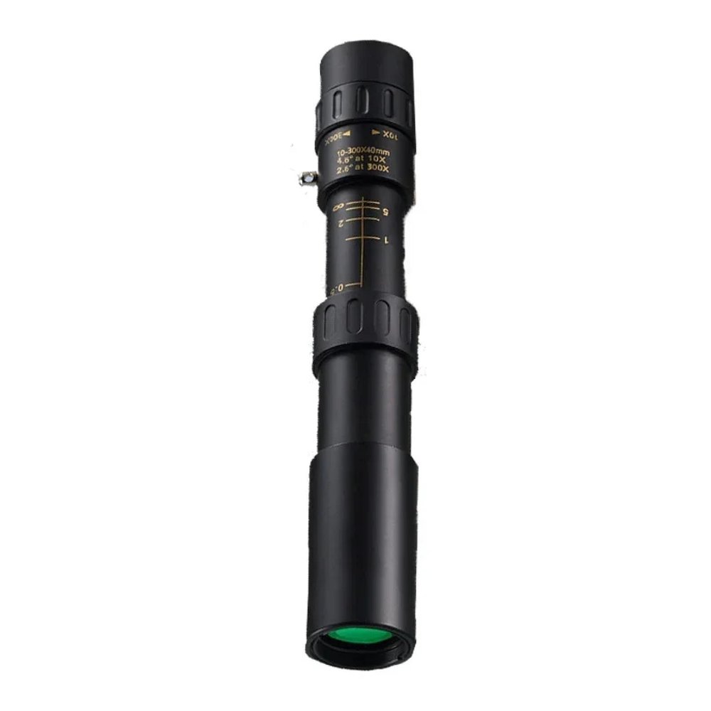 Portable Professional Monocular Telescopes Metal Powerful Binoculars Long Range Reach 10-300x Zoom Hd Bak4 for Hunting
