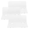 ifundom 3pcs Transparent Floating Wall Shelf for Monitors Cameras and Speakers Easy to Install Small Wall Mount Rack for Living Room Nursery and More view 1