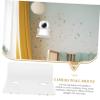 ifundom 3pcs Transparent Floating Wall Shelf for Monitors Cameras and Speakers Easy to Install Small Wall Mount Rack for Living Room Nursery and More view 3