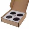 HiFi Speaker Isolation Feet Spikes Shock-absorbing Aluminum Tube Amp Vibration-damping Stand Feet CD Player Floor Protector Mat Subwoofer Vibration Absorber Non-Slip Record Player Base, 40*15mm Black view 2