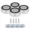 HiFi Speaker Isolation Feet Spikes Shock-absorbing Aluminum Tube Amp Vibration-damping Stand Feet CD Player Floor Protector Mat Subwoofer Vibration Absorber Non-Slip Record Player Base, 40*15mm Black view 3