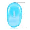 Plastic Ear Cover, 2pcs Blue Ear CoverShield Anti Staining Ear Cover Guard Protector Water Proof Bathing Shower Caps for Hair Salon view 2