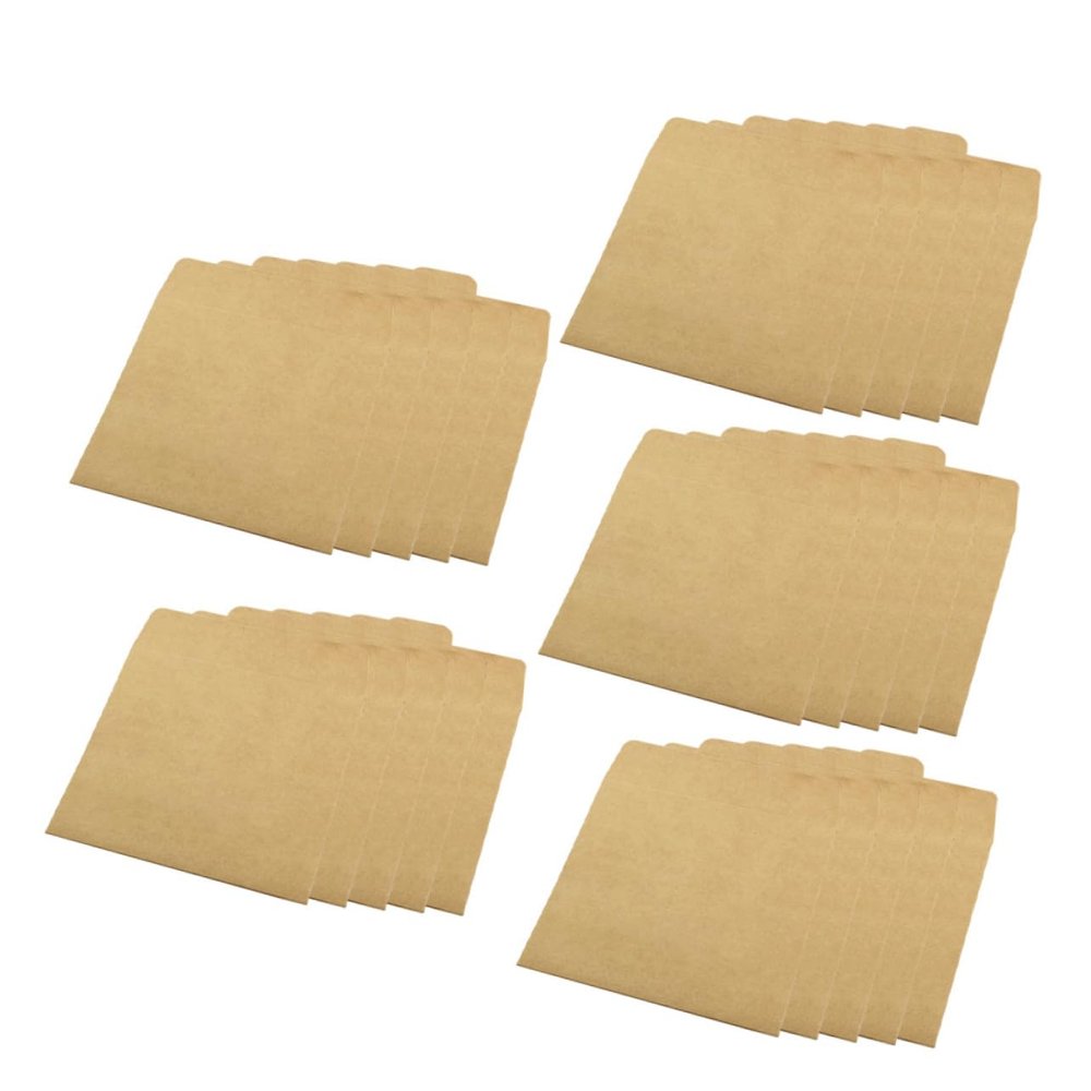 ANDRESLAD 25pcs Multi-Function Cd Envelopes Sealing Cd Pockets Storage Accessory for Household Covers