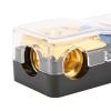 60A Power Distribution Block 1 in 2 Way Out, Car Audio Splitter with Copper Ground Holder for Cars, Boats, and Other Vehicles view 3