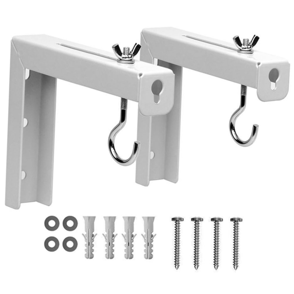 2pcs Ceiling Mount Brackets for Projector Screens Wall Mounted Hook Holders Construction for Secure Installation Ideal for Use