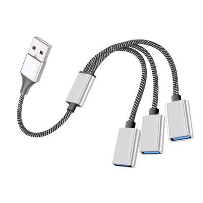 DirectNine Basics USB Splitter Cable 1 Male to 3 Female Adapter Portable USB 30 Hub for Computer and Car USB Port Expander for Multiple Devices and Accessories