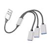 DirectNine Basics USB Splitter Cable 1 Male to 3 Female Adapter Portable USB 30 Hub for Computer and Car USB Port Expander for Multiple Devices and Accessories view 1