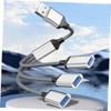 DirectNine Basics USB Splitter Cable 1 Male to 3 Female Adapter Portable USB 30 Hub for Computer and Car USB Port Expander for Multiple Devices and Accessories view 4