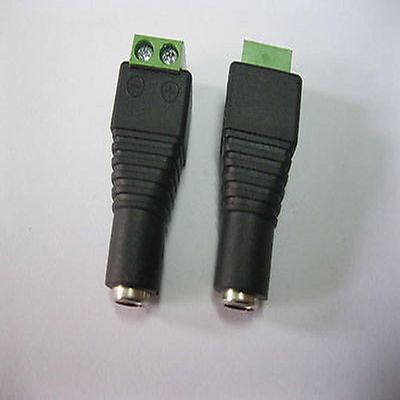 12 pcs 5.5x2.1mm CCTV DC Power Jack Removable Terminal Block Adapter Connector