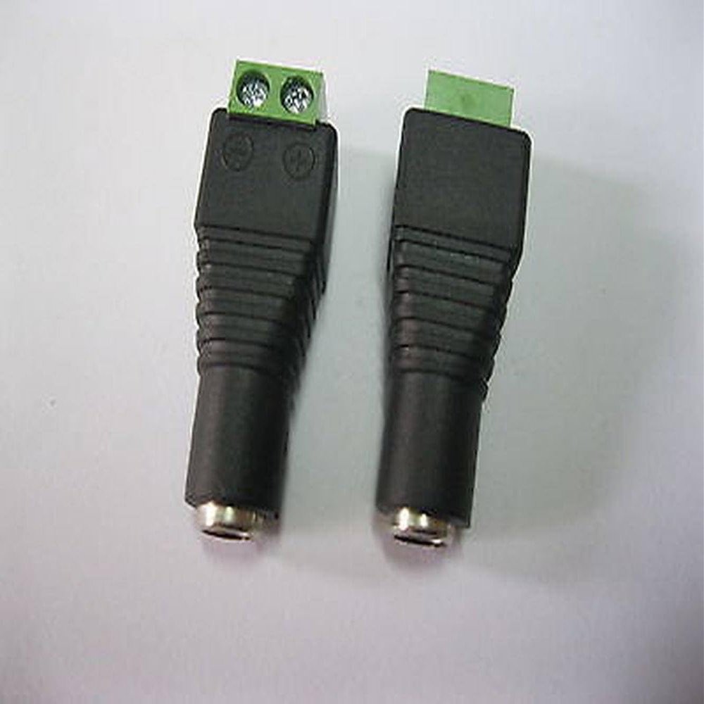 12 pcs 5.5x2.1mm CCTV DC Power Jack Removable Terminal Block Adapter Connector