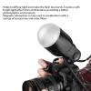 Diffuser Dome for Round Head Flash Diffusion Dome Soft and Bright Light Effect Unique Design Magnetic Adsorption Round Flash Head for Godox AK - R11 view 4