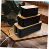 Angoily 3pcs Organizer Box with Lids Cord Organizer for Home Office Conceal Wires and view 4