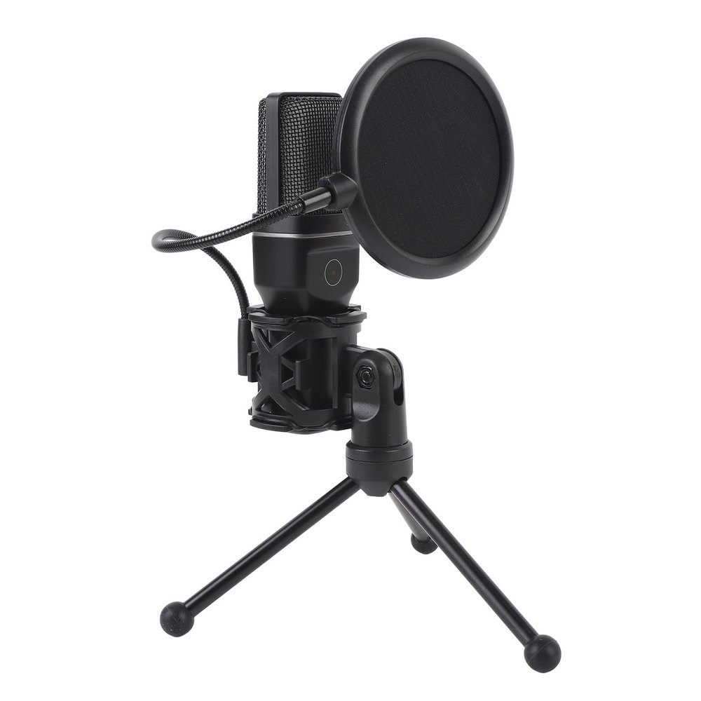 Bewinner USB Microphone,Condenser Computer PC Mic, 2.4G Wireless and Wired Double Mode, Noise Reduction Gaming Microphone with RGB Light Effect or Live Streaming Recording