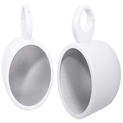 Rockville Pair MAC90W 8 White Aluminum Wakeboard Tower Speaker Pod Enclosures for Polaris RZR/ATV/UTV/Cart