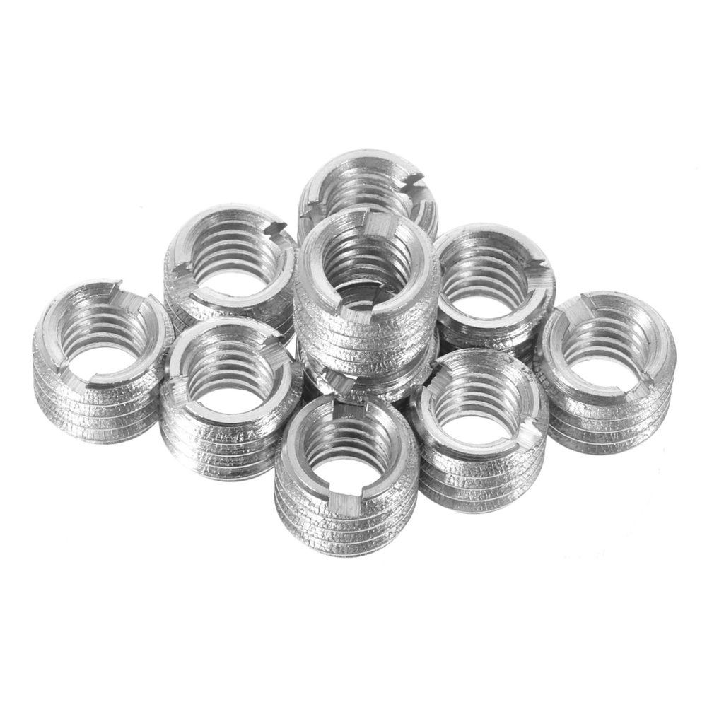 10pcs 3/8 to 1/4 Tripod Adapter Screws for DSLR Camera Accessories Microphone Stand Mount Adapter Quick Release Plate Connector for Tripods and Monopods
