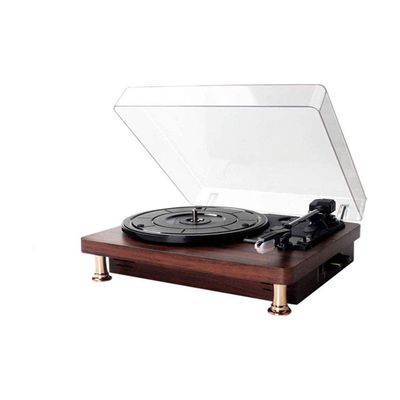 Belt Drive Turntable with Wireless Connectivity, Built-in Phono Pre-amp, USB Digital Output Vinyl Stereo Record Player, 33 or 45 RPM