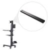 AW Extension Pole Support Pole for PC Mobile Cart Medical Trolley Cart Hospital Black view 2