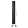 AW Extension Pole Support Pole for PC Mobile Cart Medical Trolley Cart Hospital Black view 3