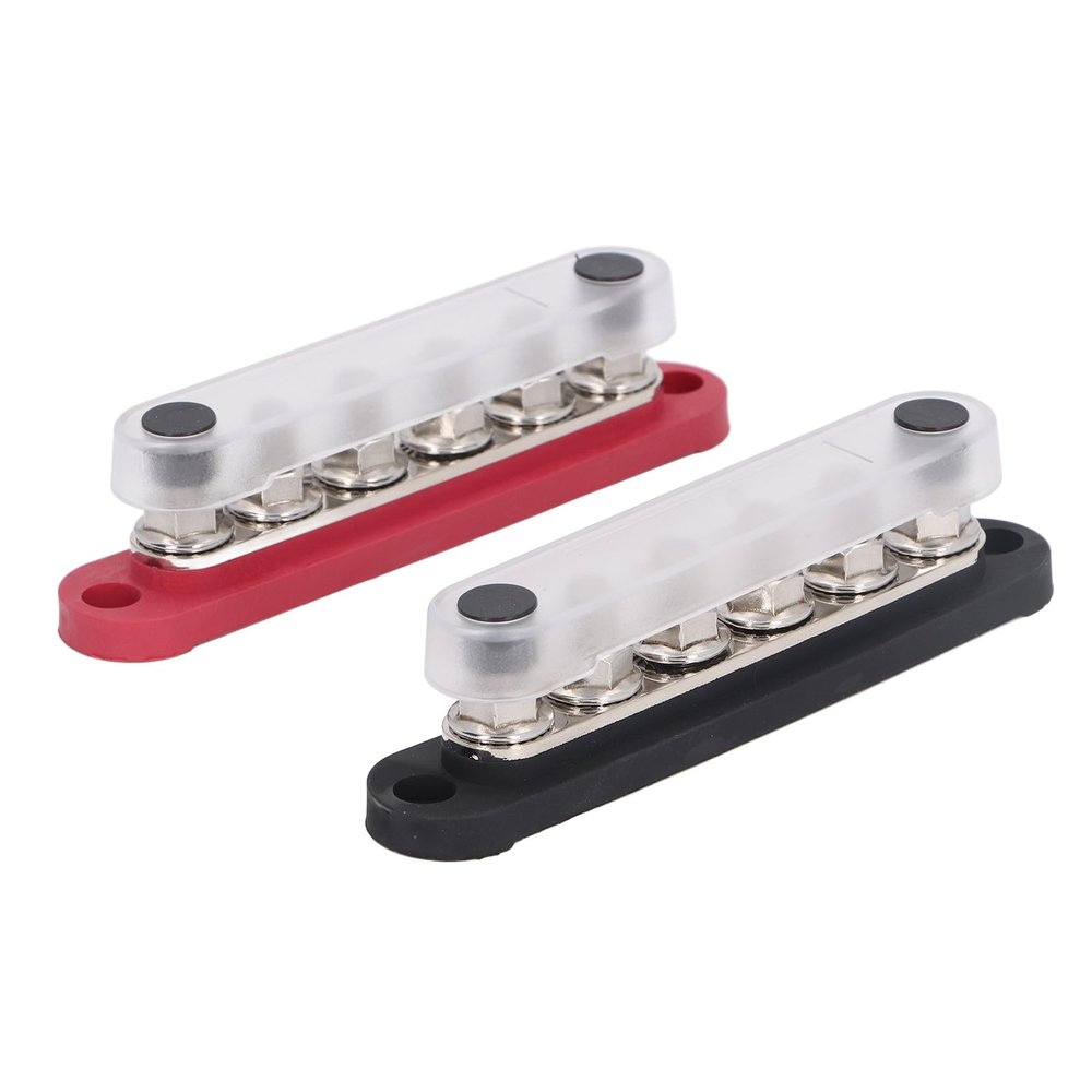 FTVOGUE Power Distribution Terminal Block 150A 48V, Busbar with Cover for Auto Marine Car Pickup Trailer RV BoatAccessories & Supplies