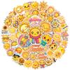 100pcs Sunshine Stickers - Sun Stickers, Waterproof Decals for Water Bottles Laptop Luggage Computer Scrapbooking Teens Adults Girls Kids Funny Party Birthday Decorations view 1