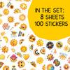 100pcs Sunshine Stickers - Sun Stickers, Waterproof Decals for Water Bottles Laptop Luggage Computer Scrapbooking Teens Adults Girls Kids Funny Party Birthday Decorations view 2