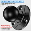 VAZESWIN 2.25" Ball Mount Base with Aluminum Alloy Large Round Plate, Universal Fish Finder Mount Marine Electronic Mounting Base, Compatible with RAM Mounts D Size 2.25" Ball Double Socket Arm view 2