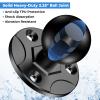 VAZESWIN 2.25" Ball Mount Base with Aluminum Alloy Large Round Plate, Universal Fish Finder Mount Marine Electronic Mounting Base, Compatible with RAM Mounts D Size 2.25" Ball Double Socket Arm view 3