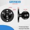 VAZESWIN 2.25" Ball Mount Base with Aluminum Alloy Large Round Plate, Universal Fish Finder Mount Marine Electronic Mounting Base, Compatible with RAM Mounts D Size 2.25" Ball Double Socket Arm view 4