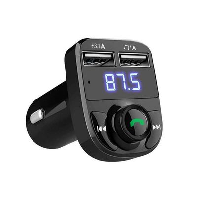 Bluetooth FM Transmitter Music Streaming Adapter and Player Wireless USB Disk Support MP3 Player Car Bluetooth Adapter with Enhanced Noise Cancellation and Hands Free Calling for All Smartphone
