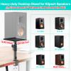 Clamp-on Desktop Speaker Stands Pair for Klipsch Bookshelf Speaker Stand - Height Adjustable Speaker Stand Desk for Klipsch R-50M, R-51M, R-41M, R-15PM and More Speakers Desk Stand Wr Cable Management view 2