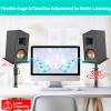Clamp-on Desktop Speaker Stands Pair for Klipsch Bookshelf Speaker Stand - Height Adjustable Speaker Stand Desk for Klipsch R-50M, R-51M, R-41M, R-15PM and More Speakers Desk Stand Wr Cable Management view 4