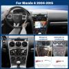 2G+64G Car Radio for Mazda 6 2004-2014 with Wireless Carplay Android Auto,9 inch Touchscreen Mazda 6 Car Stereo Radio Support Mirror Link WiFi/GPS Navigation Bluetooth FM RDS EQ SWC AHD Backup Camrea view 2