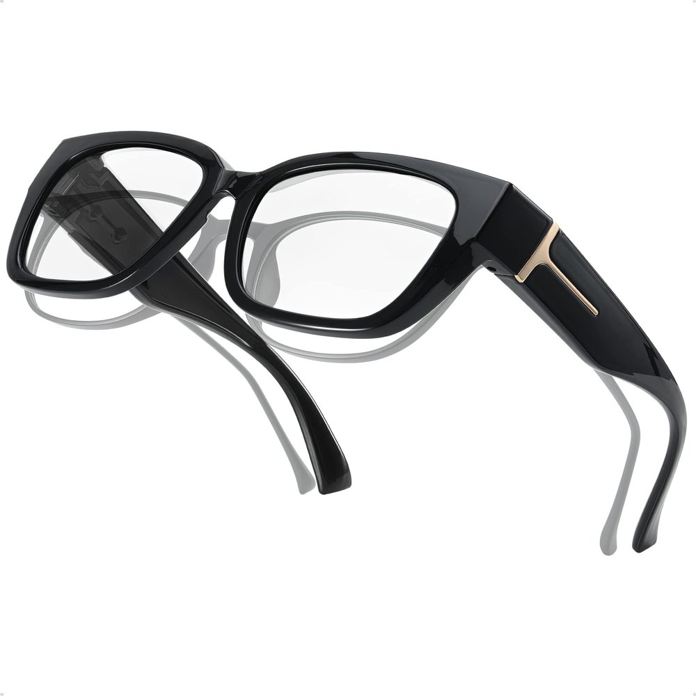 IGnaef Fit Over Blue Light Blocking Glasses for Women Men, Blue Light Filter Computer Glasses to Wear Over Glasses BL7512