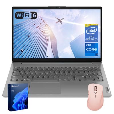Lenovo V15 Premium Laptop for Business & Work, 15.6" FHD Display, 13th Gen Intel i7-13620H, 40GB RAM, 2TB SSD, Webcam, HDMI, Wi-Fi 6, Windows 11 Pro, Gray, Bundle with Thunderobot Wireless Mouse