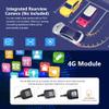 10.6 Inch Android 13 Single Din Car Radio [4GB RAM + 64GB ROM] with Wireless CarPlay & Android Auto, 4G, Knob Button, GPS, DSP, WiFi, Bluetooth, SWC Output view 3