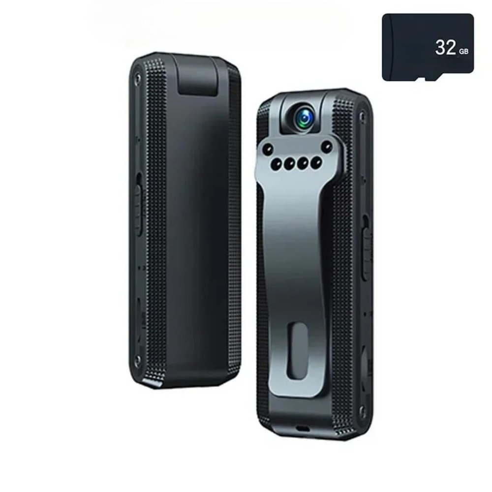 waillynice HD 1080P Mini Night Vision Camera with Motion Detection, Magnetic Mount, 128G Support & Loop Recording for Home Security & Sports DV (add 32GB Card)