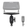 HITORHIKE Kayak Fish Finder Mount with Transducer Arm Options Holds up to 9" Electronics Compatible with Garmin Lowrance Humminbird(Track Mount Base Set) view 1