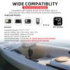 HITORHIKE Kayak Fish Finder Mount with Transducer Arm Options Holds up to 9" Electronics Compatible with Garmin Lowrance Humminbird(Track Mount Base Set) view 3