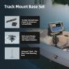 HITORHIKE Kayak Fish Finder Mount with Transducer Arm Options Holds up to 9" Electronics Compatible with Garmin Lowrance Humminbird(Track Mount Base Set) view 4