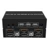 Y0S3QZ1 HDMI DP KVM 2x2 Switch 4K 60Hz HDMI DP 2-in-1 Dual Display Expansion Display USB KVM Switch(Package 3,UK Power adpter) view 1