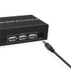 Y0S3QZ1 HDMI DP KVM 2x2 Switch 4K 60Hz HDMI DP 2-in-1 Dual Display Expansion Display USB KVM Switch(Package 3,UK Power adpter) view 4