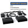 D3LX0Z1 300M HDMI Extender Over IP Rj45 Cat6 Ethernet Cable 1080P HDMI KVM Extender Muitlpoint Connect via Network Switch for PC DVR TV(with EU Plug,300M KVM IP Extender) view 2