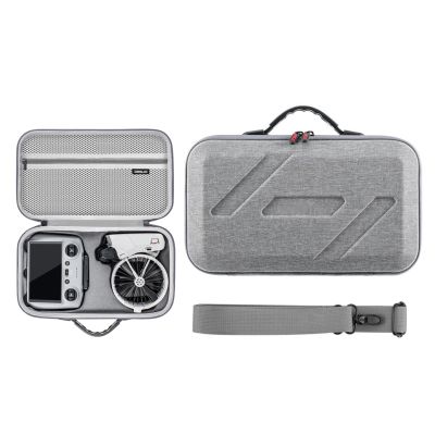 XBERSTAR Drone Case for DJI Flip Carrying Case Hard Shell Storage Bag Portable Travel Bag with Strap, Gray, Drone Carrying Case